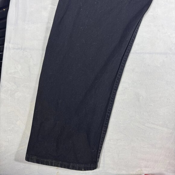 Levi's Strauss Straight Leg Jeans Mens Black Denim Five Pockets Classic Comfort - Picture 9 of 15